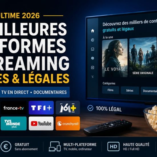 Les meilleures plateformes de streaming gratuites et legales.