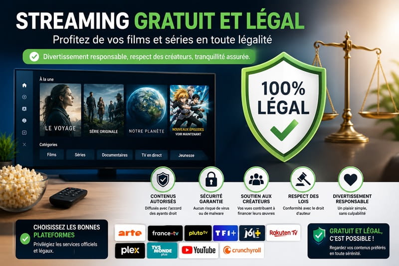 Le Streaming gratuit est-il legal.